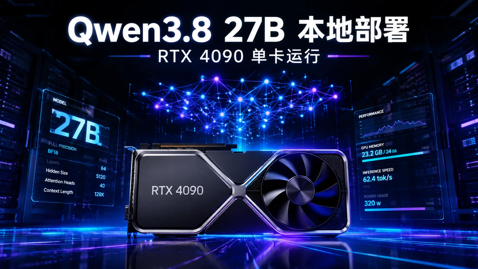 Qwen3.8 27B 本地部署：RTX 4090 单卡运行+6方案对比（2026）