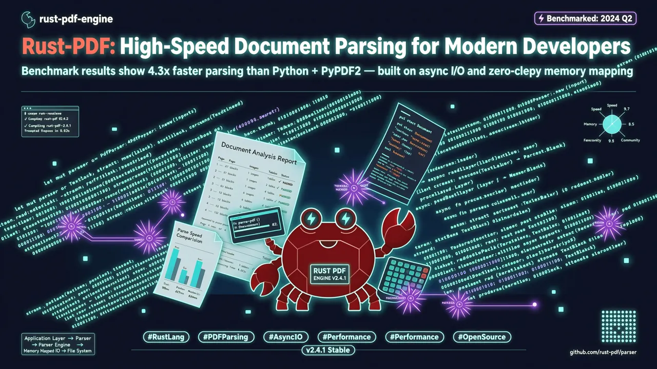 pdf-inspector 完全指南：Firecrawl 开源的 Rust 高性能 PDF 解析引擎