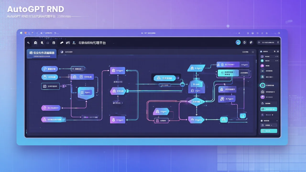 AutoGPT RND 深度解析：开源低代码 Agentic Workflow 平台