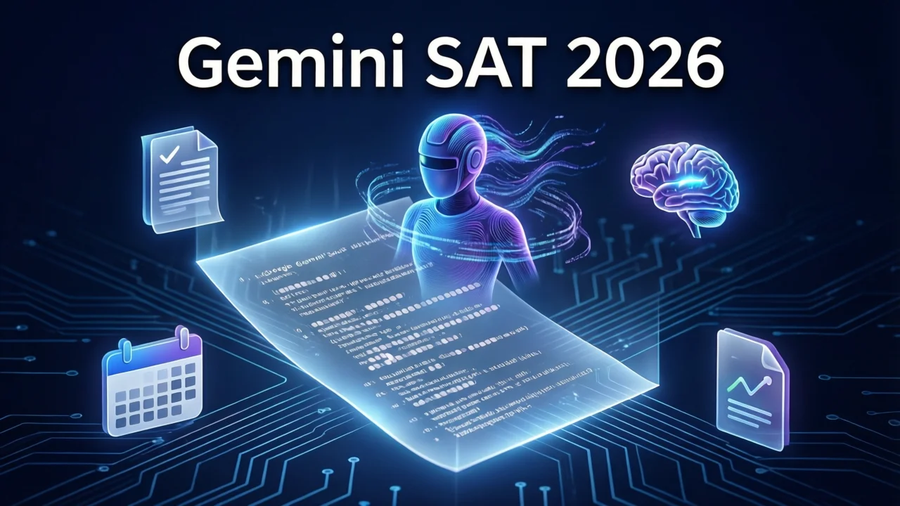 Gemini SAT 2026：Google 免费 AI 模拟考试全攻略 | Dashen-Tech