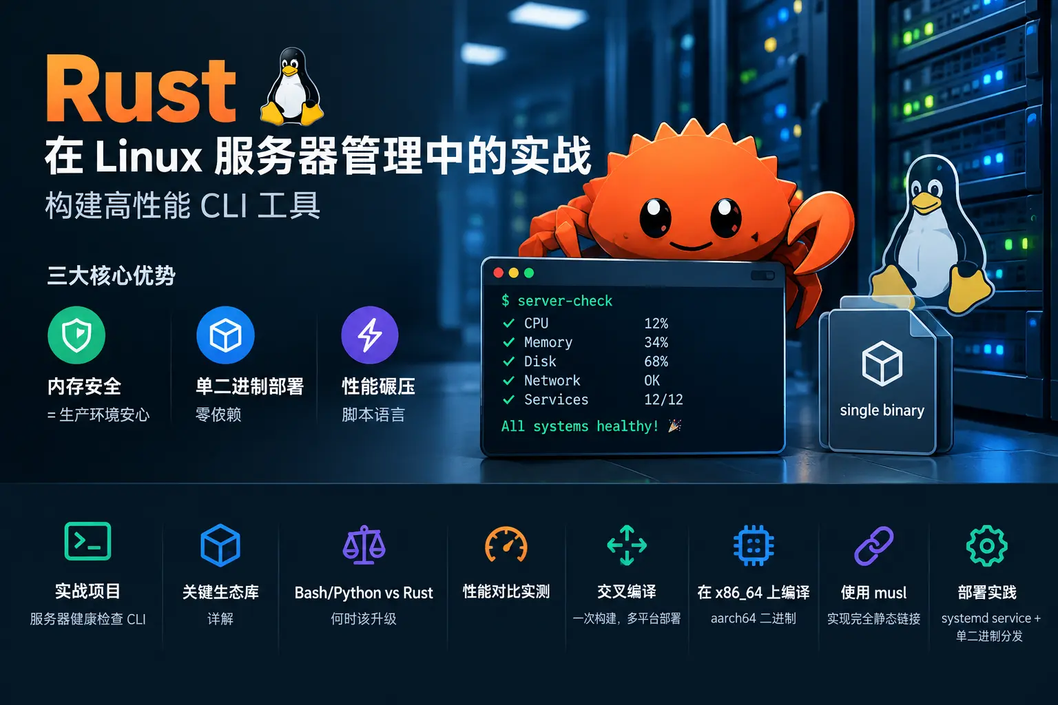 Rust 在 Linux 服务器管理中的实战：构建高性能 CLI 工具
