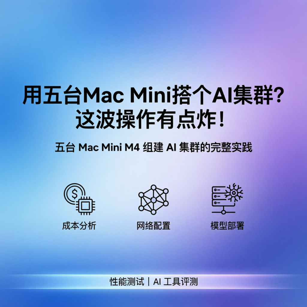Mac Mini M4 搭建AI集群完全指南 2026：MLX框架+EXO分布式部署实测