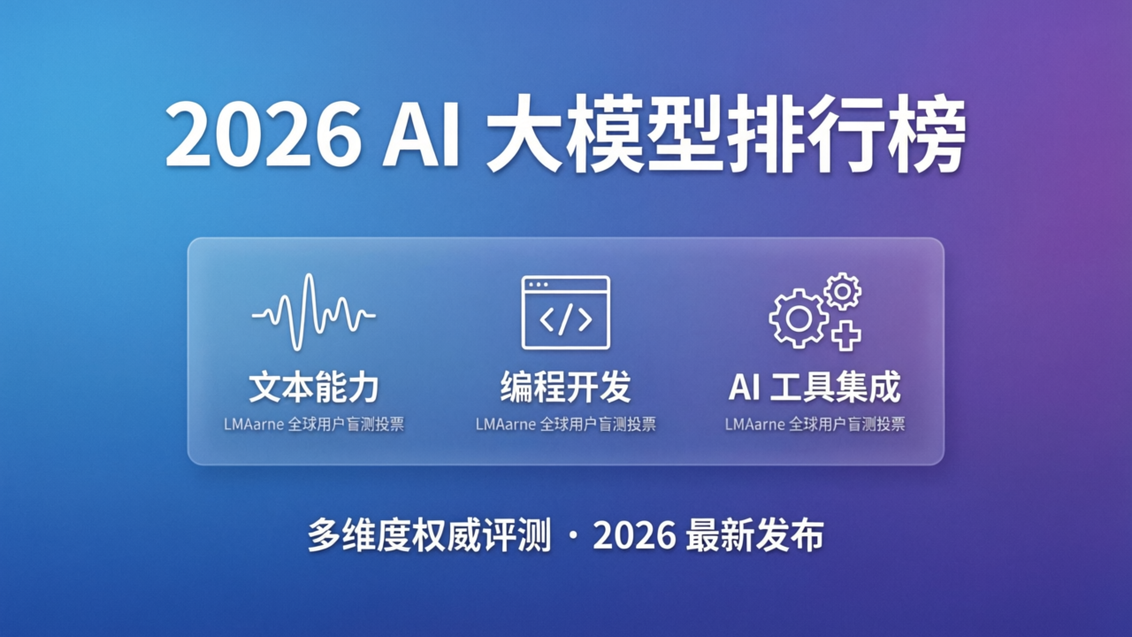 2026 AI-Modell-Rangliste -多维度权威评测