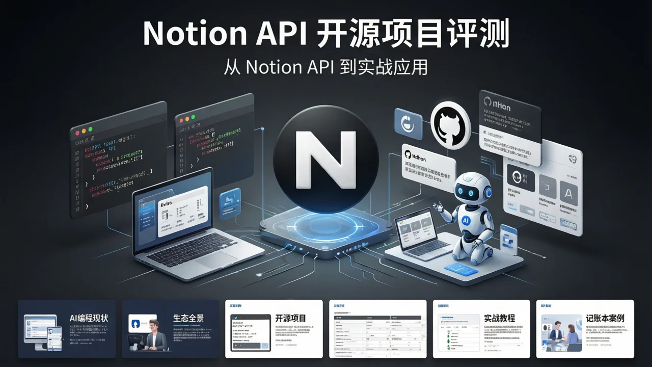 AI 编程工具深度评测：从 Notion API 开源项目到实战应用