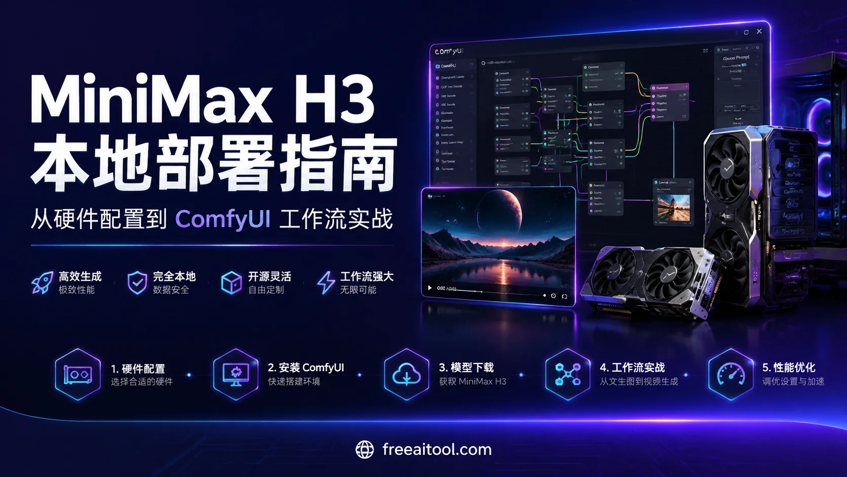 MiniMax H3 本地部署完整指南：从硬件配置到 ComfyUI 工作流实战