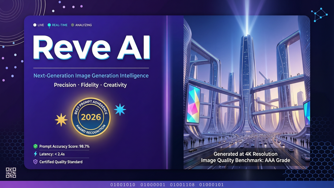 Reve AI 完全指南 2026：提示词遵从度最佳的 4K 图像生成器深度评测
