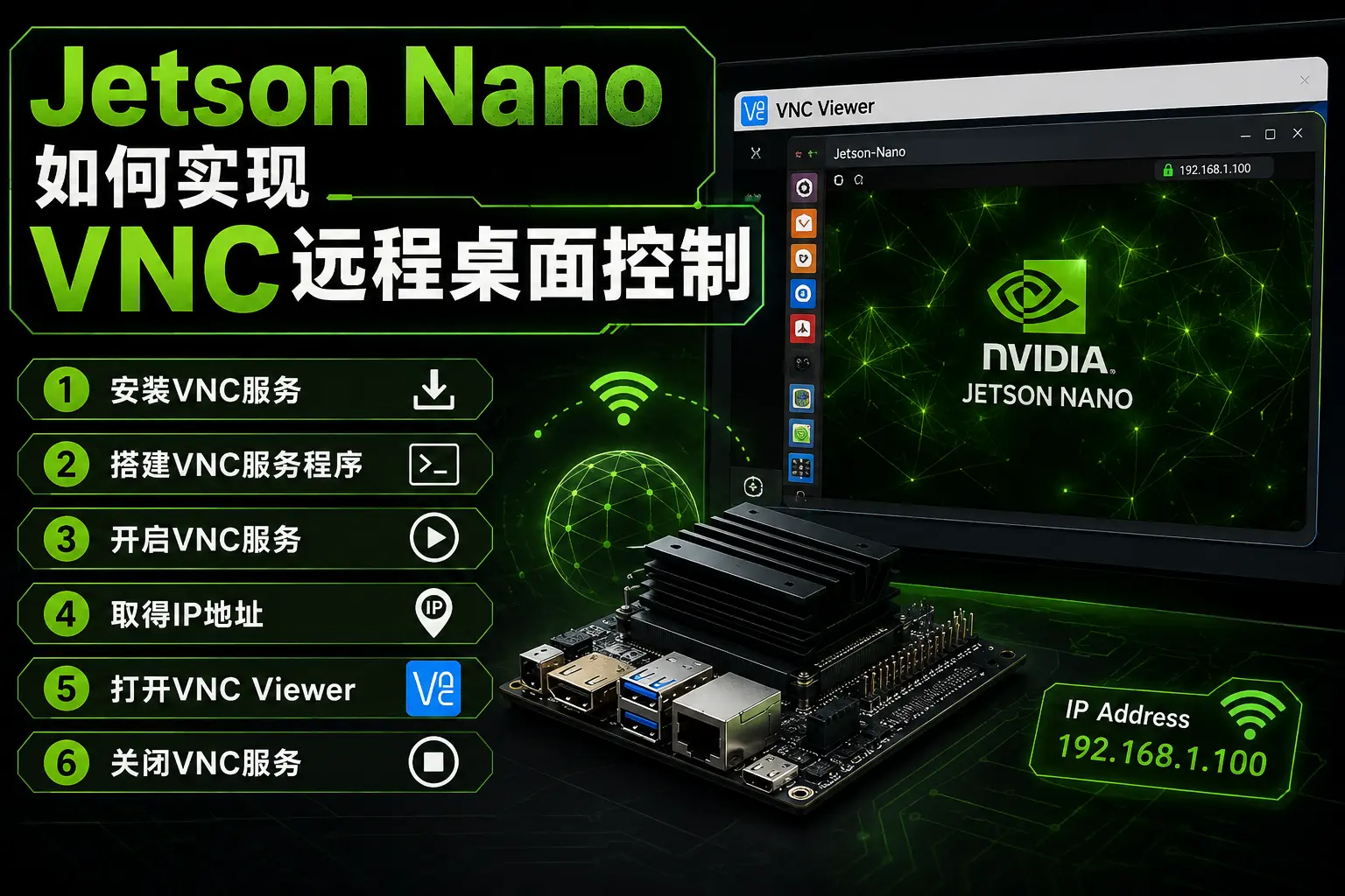 Jetson Nano - 如何实现VNC远程桌面控制