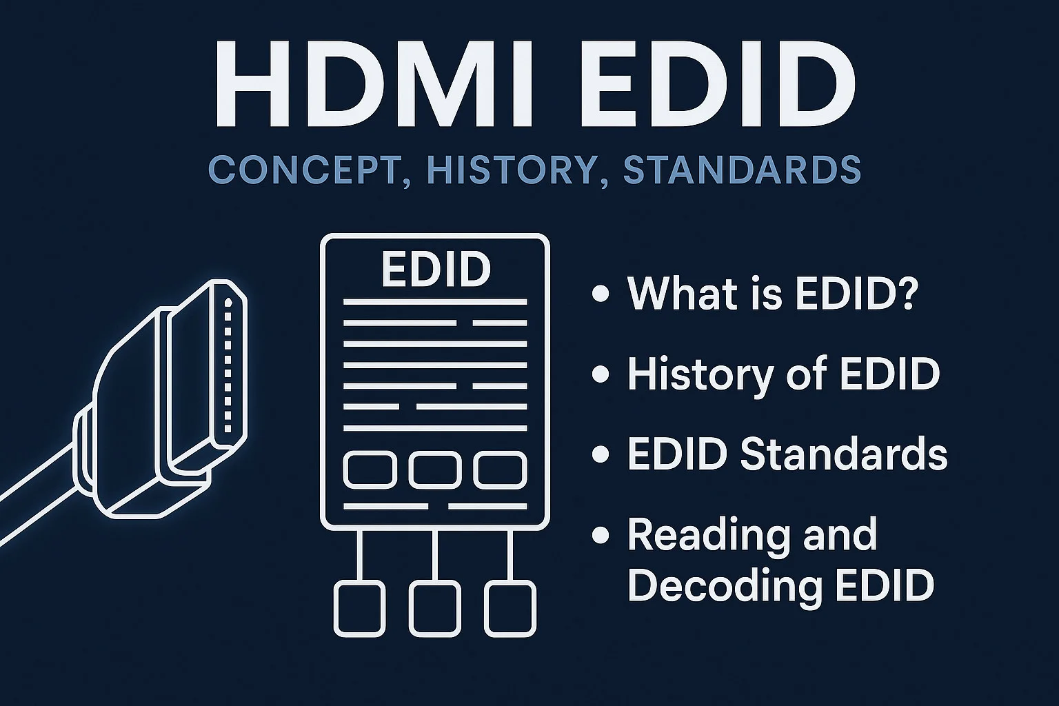 EDID完全指南 — 原理，数据结构和操作指南