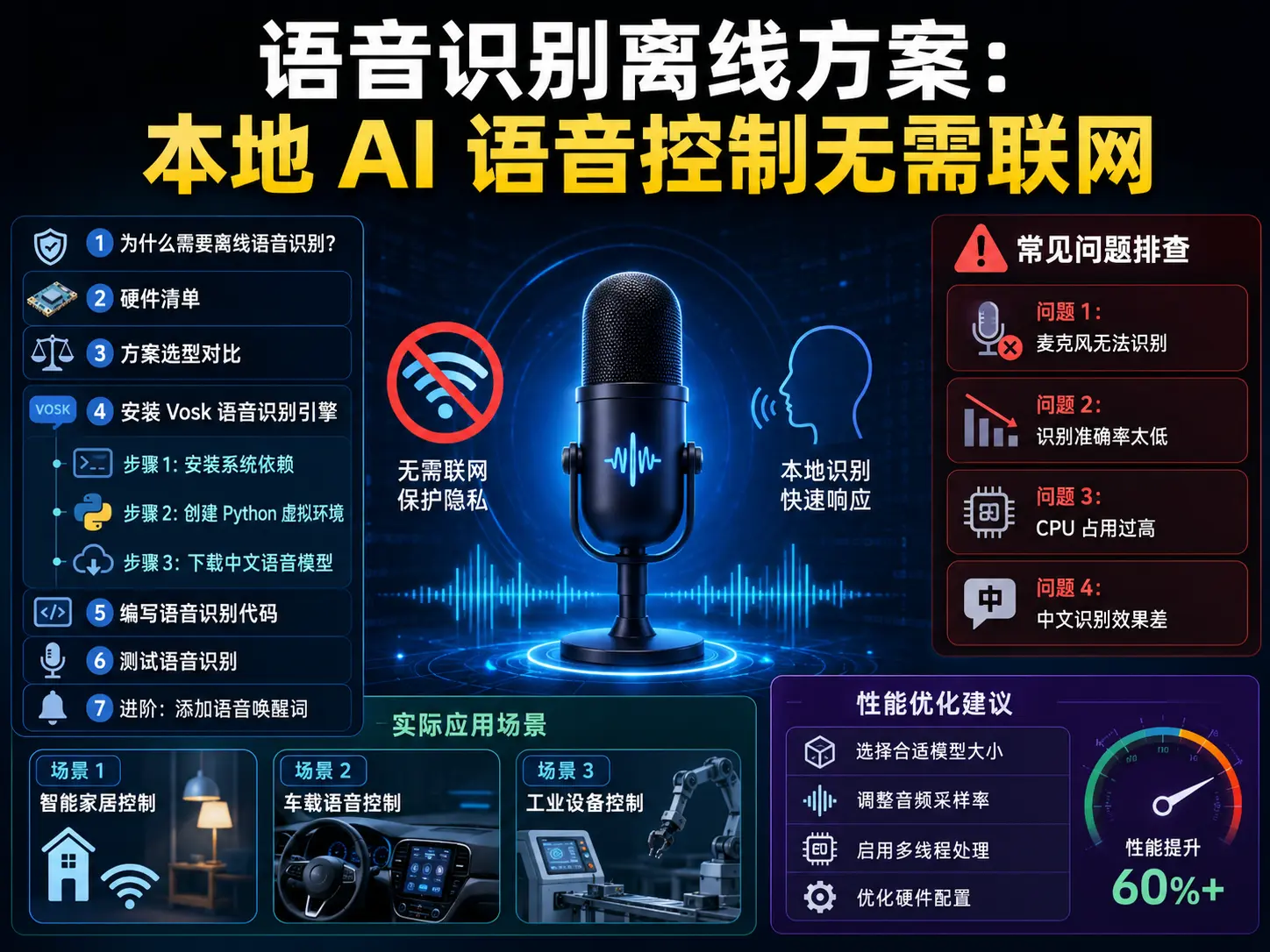 语音识别离线方案：本地 AI 语音控制无需联网