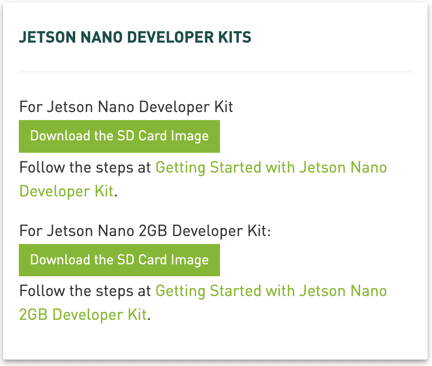 JetsonNano4Gb和2Gb的image