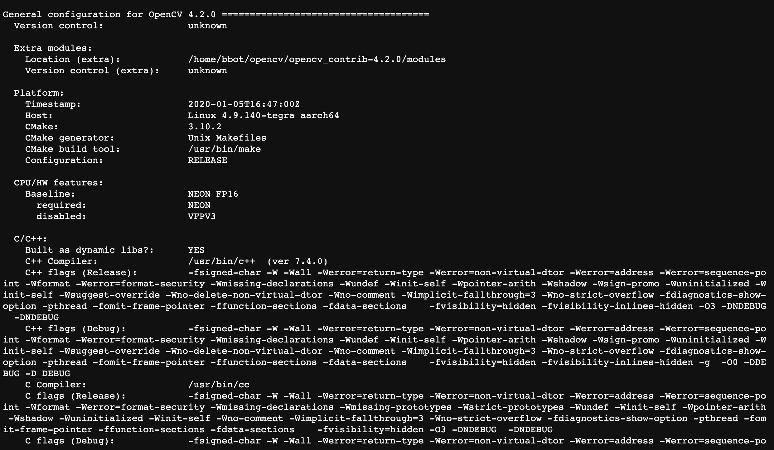 opencv安装配置